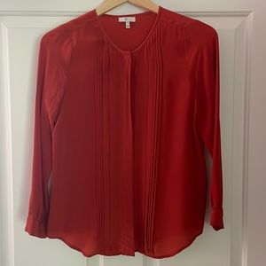 Joie Burnt Orange long sleeve blouse